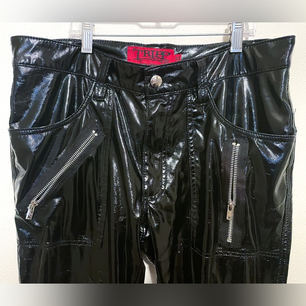 Rare Black faux leather Tripp nyc pants Daang Goodman - Picture 5 of 7